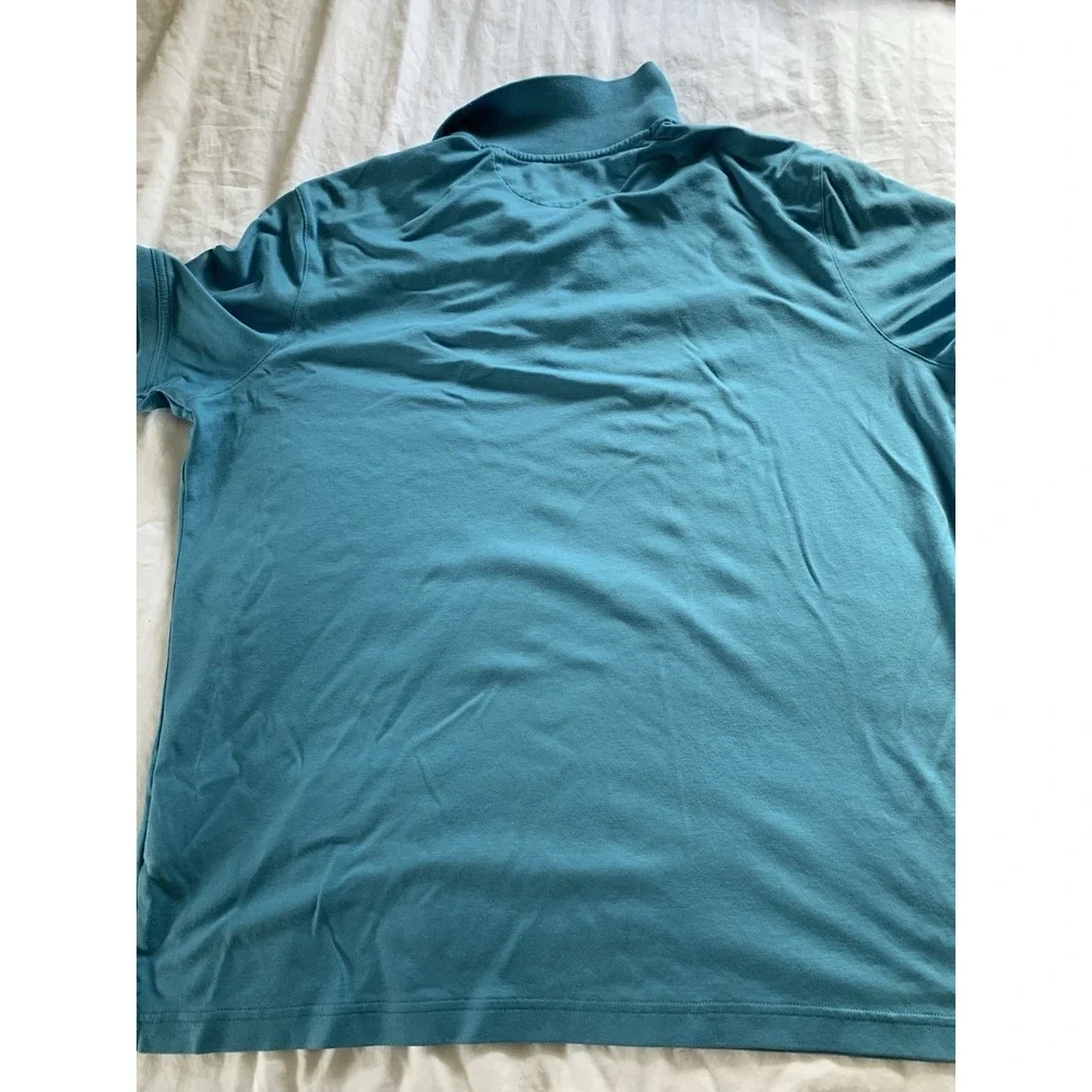 Banana Republic Polo Shirt Men XLarge Blue Luxury Touch